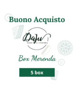 Buono acquisto 5 box merenda