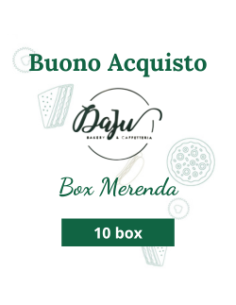 Buono acquisto 10 box merenda