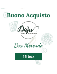 Buono acquisto 15 box merenda