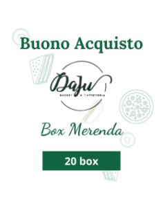 Buono acquisto 20 box merenda